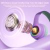imageKids Bluetooth 60 Headphones with LED Light 85Hours Playtimes TypeC Fast Charging 8594dB Volume Limited Comfort Wireless Headphones with Builtin mic Wired ampamp TF Card Mode BlueGreen and Purple