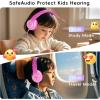 imageKids Headphones Wired Headphones for Kids with Microphone 8594dB Volume Limiter Headphone for Girls Boys Foldable Headphone for Online Study Gradient BlueGradient Deep Pink