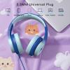 imageKids Headphones Wired Headphones for Kids with Microphone 8594dB Volume Limiter Headphone for Girls Boys Foldable Headphone for Online Study Gradient BlueLight Blue