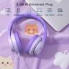 imageKids Headphones Wired Headphones for Kids with Microphone 8594dB Volume Limiter Headphone for Girls Boys Foldable Headphone for Online Study Gradient BlueGradient Deep Purple