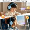imageKids Headphones Wired Headphones for Kids with Microphone 8594dB Volume Limiter Headphone for Girls Boys Foldable Headphone for Online Study Gradient BlueGradient Green