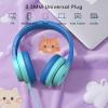 imageKids Headphones Wired Headphones for Kids with Microphone 8594dB Volume Limiter Headphone for Girls Boys Foldable Headphone for Online Study Gradient BlueGradient Blue