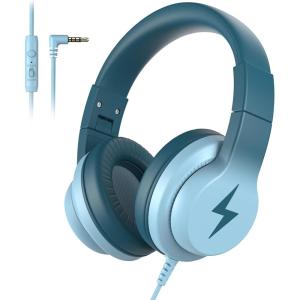 imageKids Headphones Wired Headphones for Kids with Microphone 8594dB Volume Limiter Headphone for Girls Boys Foldable Headphone for Online Study Gradient BlueGradient Green